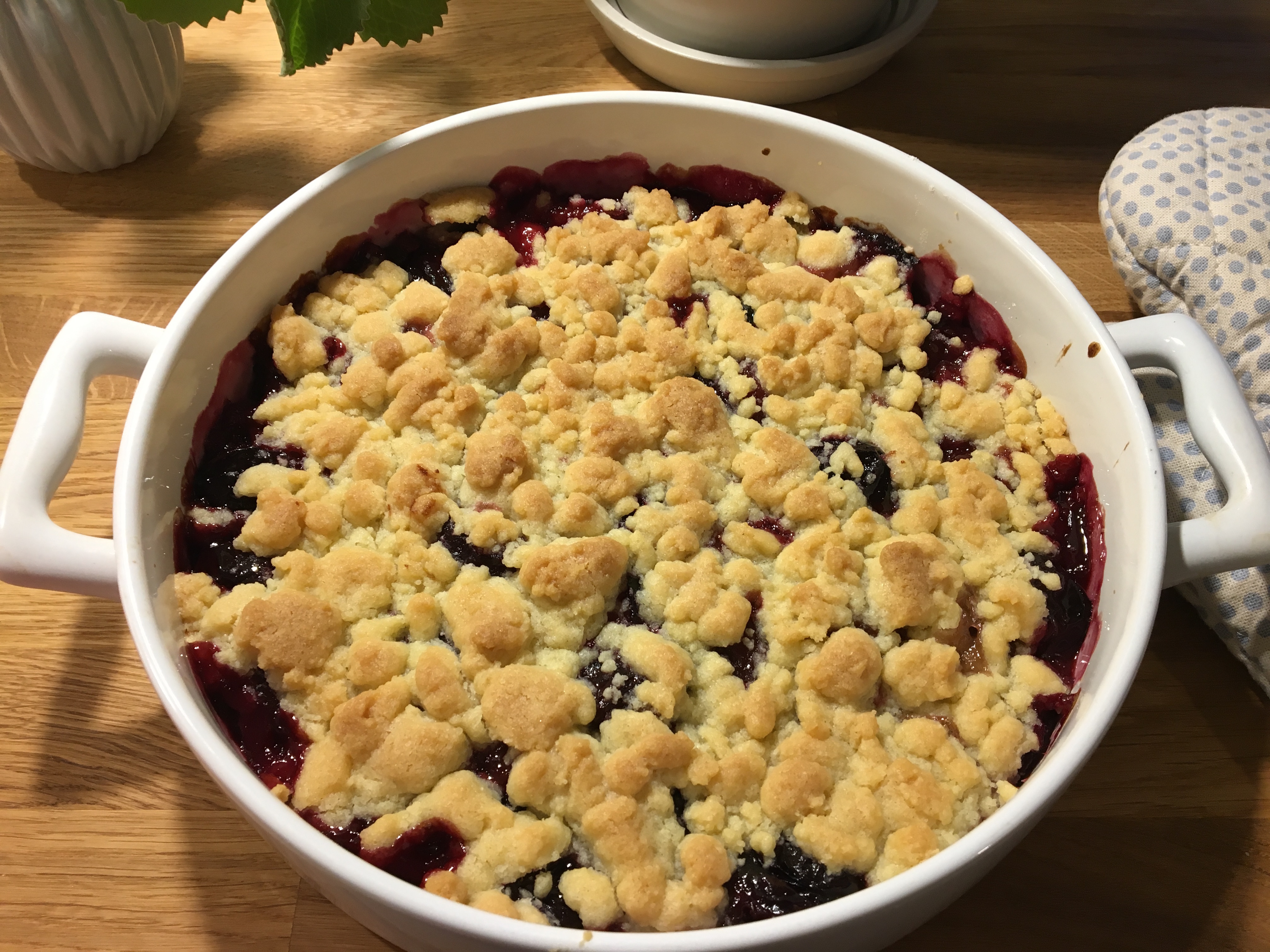 śliwki pod kruszonką