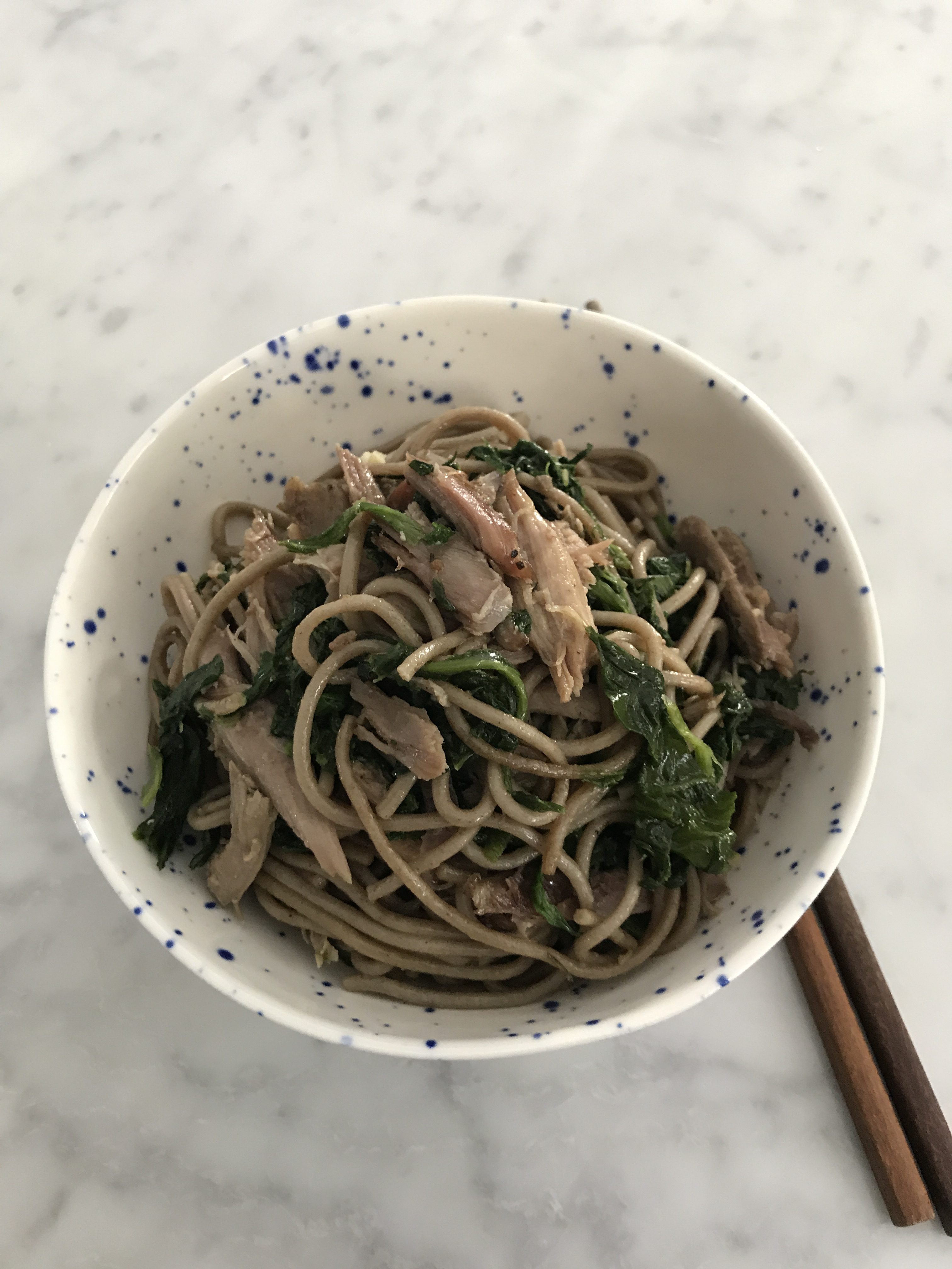 konfitowana kaczka z makaronem soba 2