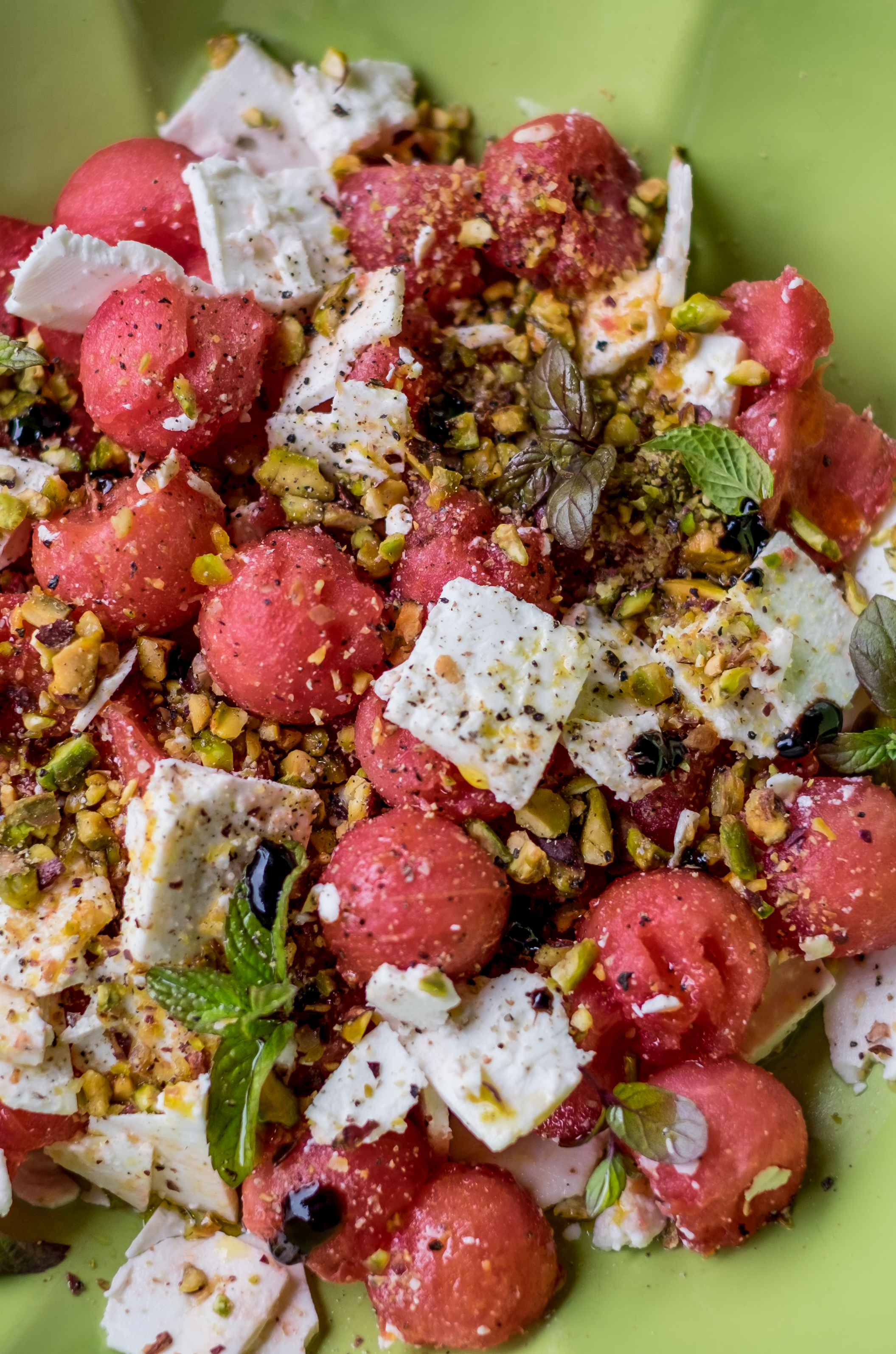 salatka z arbuzem i feta